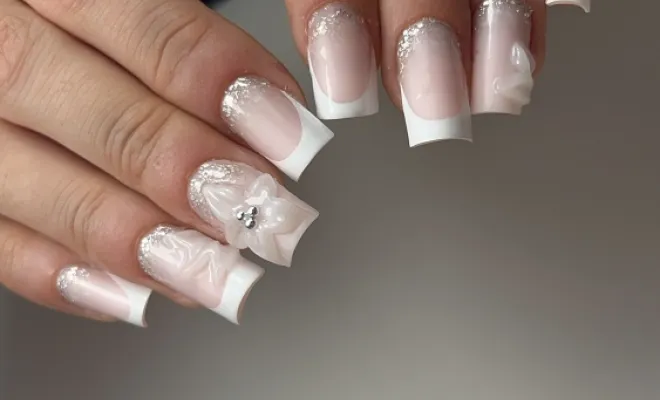Rallongement gel aux popits, nail art mariée, Aman'beauté à Montreuil-sur-mer
